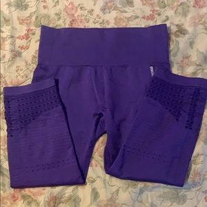 Gymshark purple compression Capri leggings